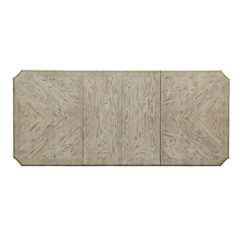 Table à manger extensible en bois Tani White de 100 po de Furniture of America