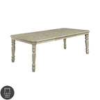 Table à manger extensible en bois Tani White de 100 po de Furniture of America