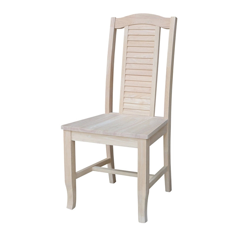 Chaises de salle à manger en bois massif « bord de mer » — Ensemble de deux