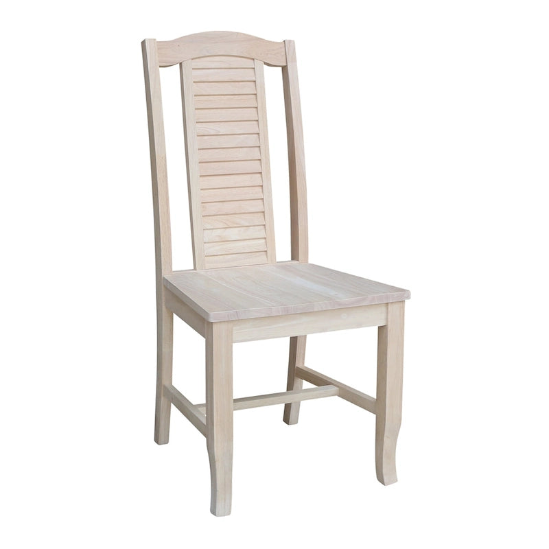 Chaises de salle à manger en bois massif « bord de mer » — Ensemble de deux