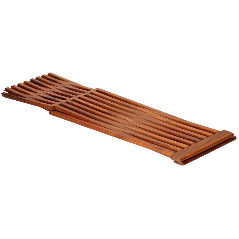 Table d'appoint pliante en teck Taj Bare Decor
