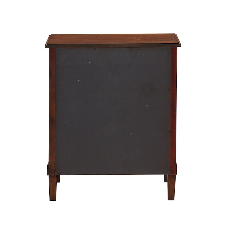 Table de chevet à 3 tiroirs Canfield Brown par