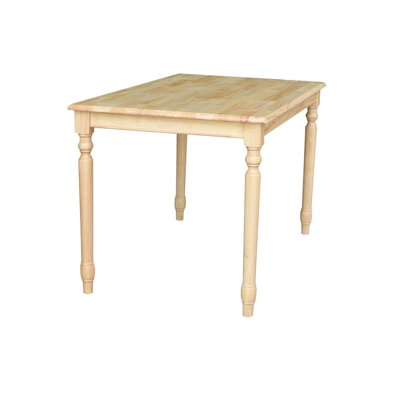 Table de salle à manger en bois massif finition naturelle International Concepts