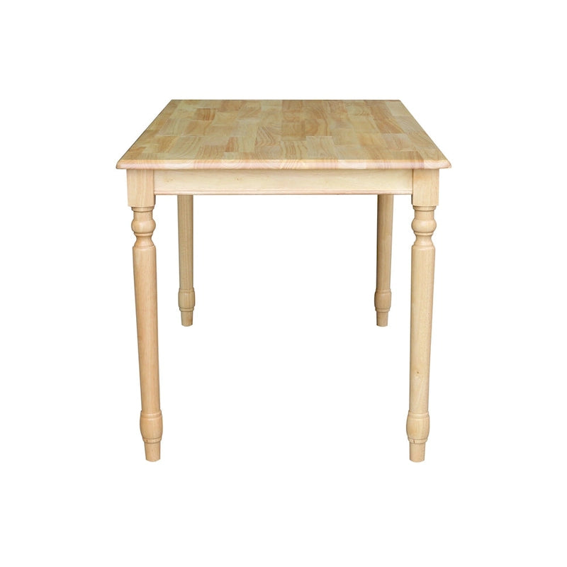 Table de salle à manger en bois massif finition naturelle International Concepts