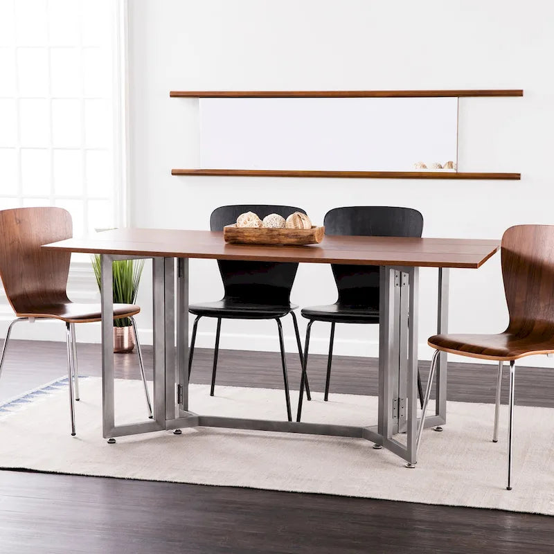 SEI Furniture Driness Drop Leaf Console to Dining Table - Black