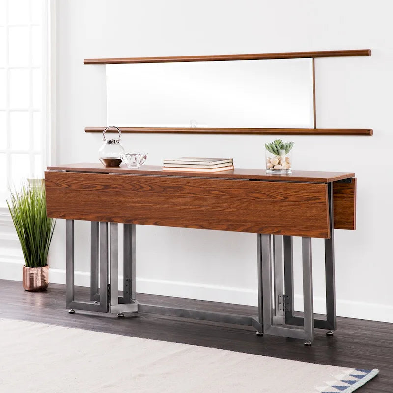 Table console extensible Driness de SEI Furniture - Noire
