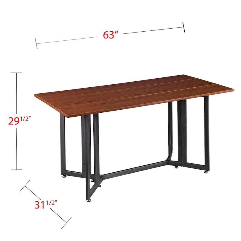 Table console extensible Driness de SEI Furniture - Noire