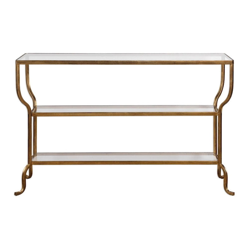 Console dorée Deline Uttermost