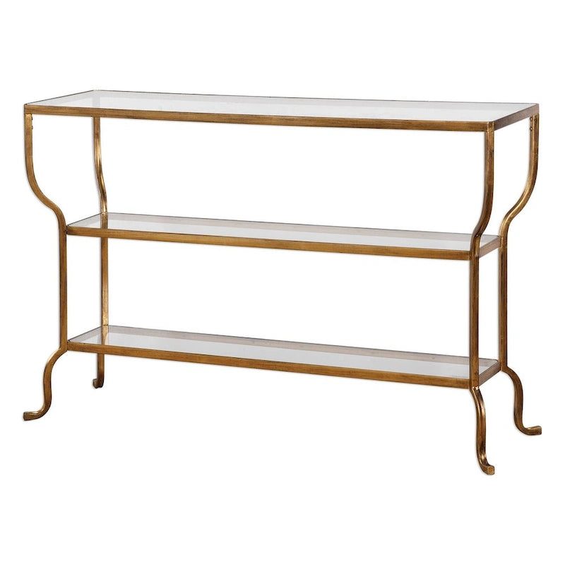 Console dorée Deline Uttermost