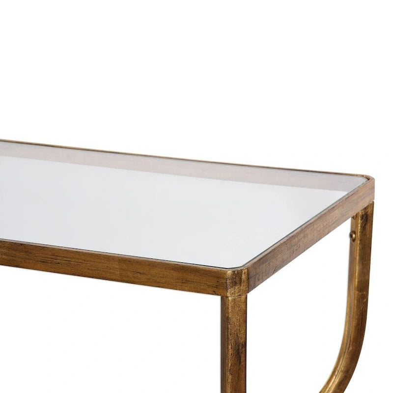 Console dorée Deline Uttermost