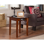 Table d'appoint AFI Shaker avec chargeur, en noyer