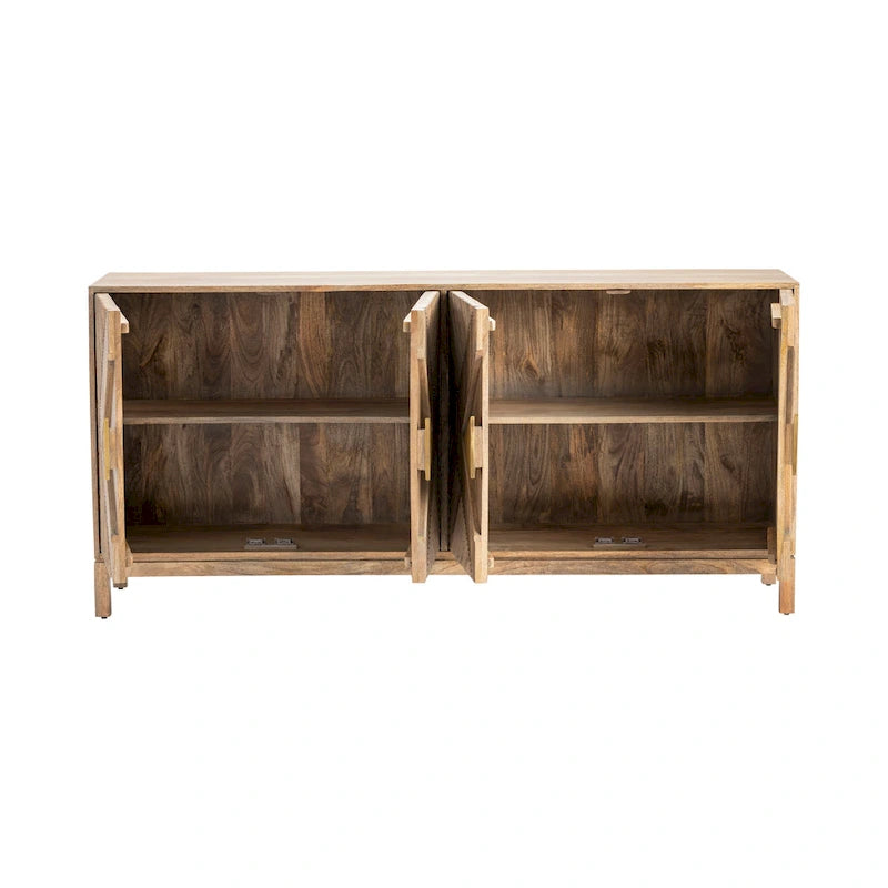Buffet Brookline à quatre portes – 72x16x34