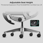 OdinLake High Back Office Chair Home Desk Chair Computer Chair Whitout Footrest