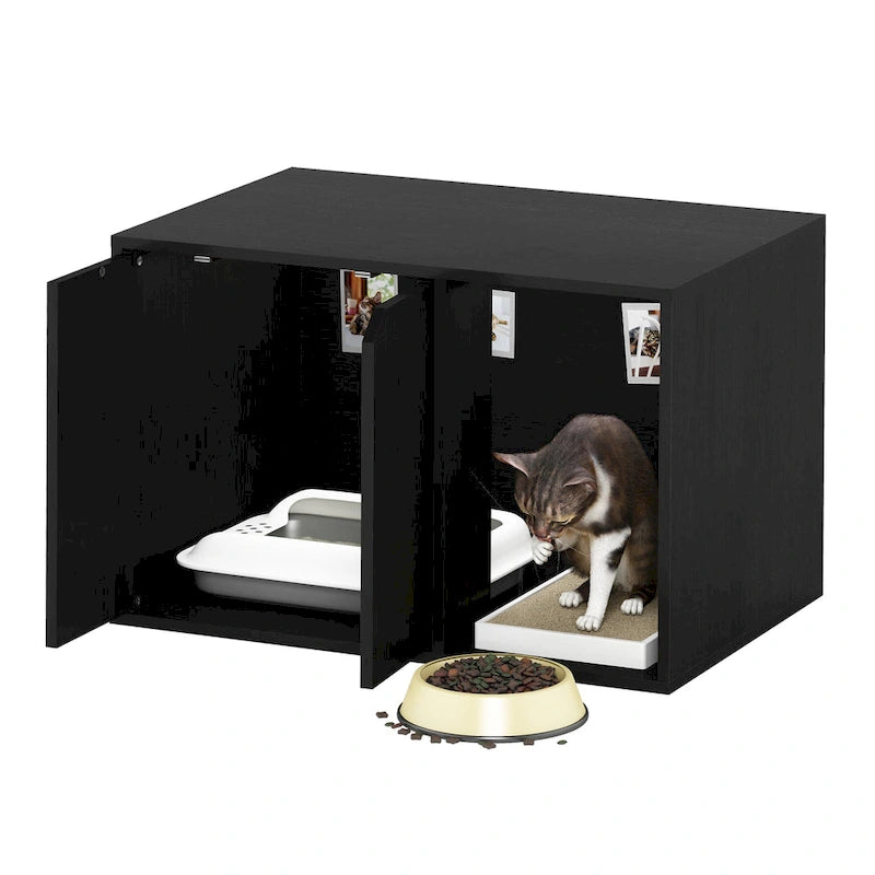 Meuble cache-litière compact Furinno Peli