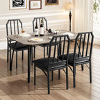 Ensemble de table à manger de style ferme pour 4 personnes, coin petit-déjeuner
