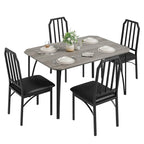 Ensemble de table à manger de style ferme pour 4 personnes, coin petit-déjeuner