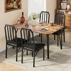 Ensemble de table à manger de style ferme pour 4 personnes, coin petit-déjeuner