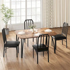 Ensemble de table à manger de style ferme pour 4 personnes, coin petit-déjeuner