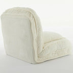 Chaise longue convertible, Canapé paresseux de sol, Lit de canapé rembourré pliant avec dossier réglable