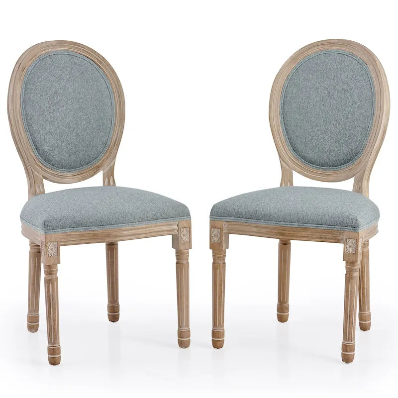 CO-Z Chaises Louis XVI Rembourrées pour Salle à Manger et d'Appoint, Lot de 2