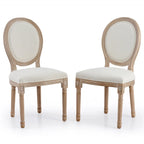 CO-Z Chaises Louis XVI Rembourrées pour Salle à Manger et d'Appoint, Lot de 2