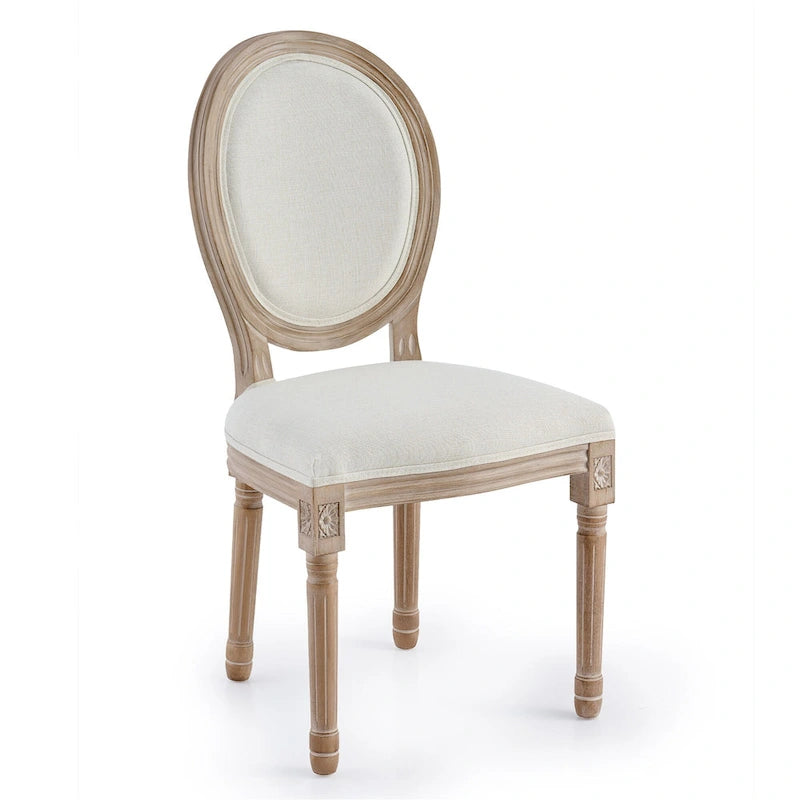 CO-Z Chaises Louis XVI Rembourrées pour Salle à Manger et d'Appoint, Lot de 2