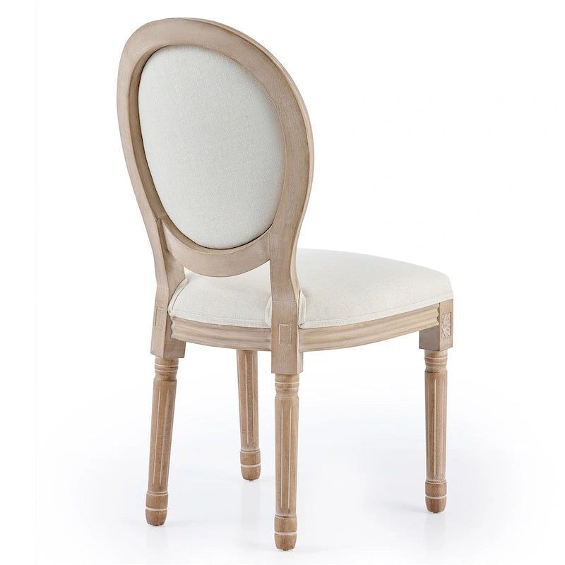 CO-Z Chaises Louis XVI Rembourrées pour Salle à Manger et d'Appoint, Lot de 2
