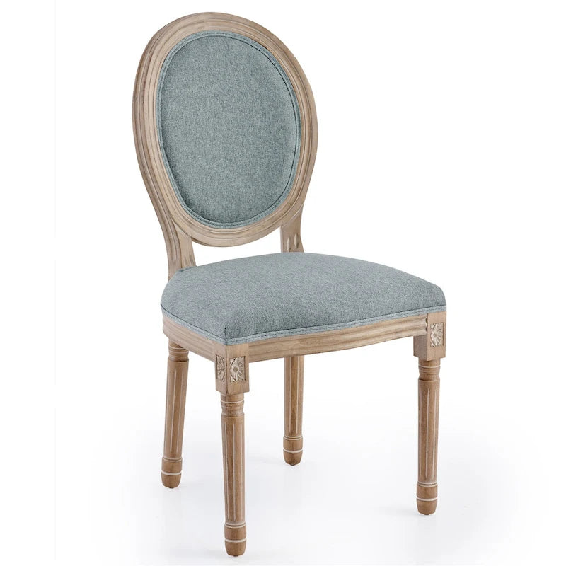 CO-Z Chaises Louis XVI Rembourrées pour Salle à Manger et d'Appoint, Lot de 2