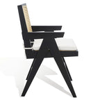 SAFAVIEH Couture Maiju Rattan Arm Chair - 21 In. W x 23 In. D x 34 In. H - 21Wx23Dx34H