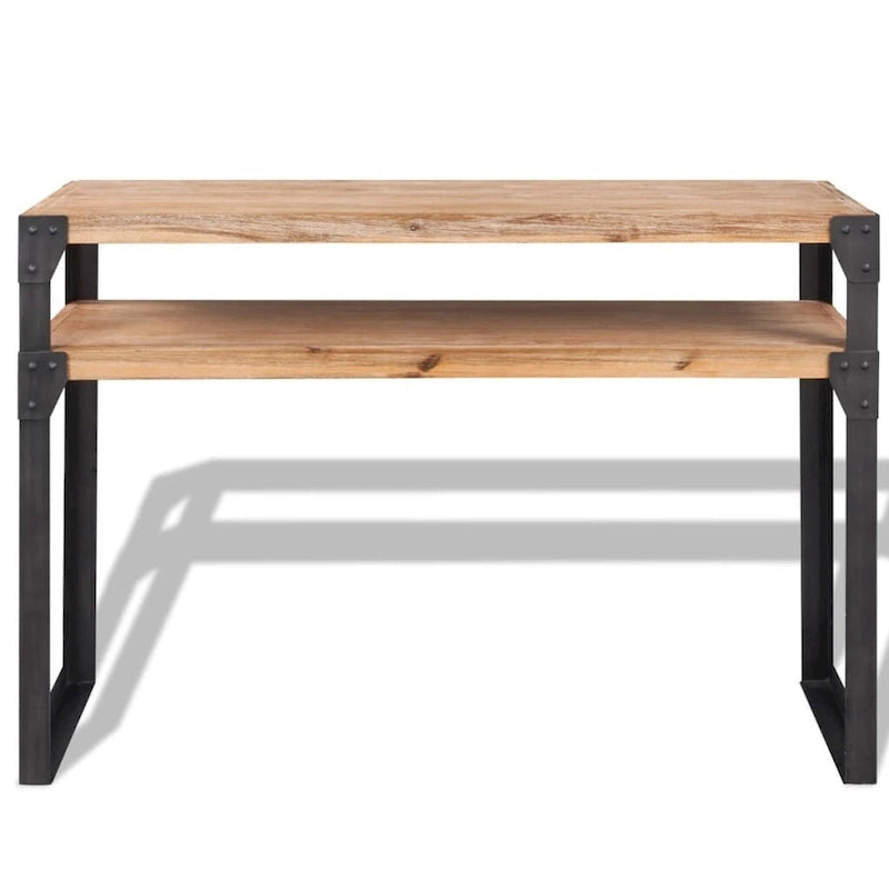 vidaXL Console en bois d'acacia massif 120 x 40 x 85 cm