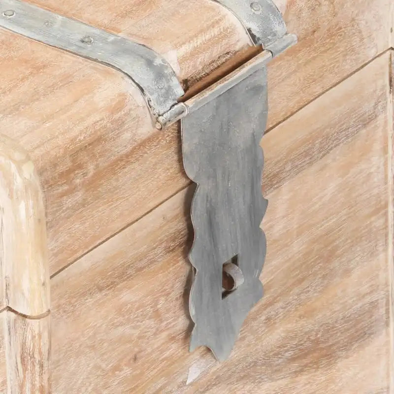 vidaXL Coffre de Rangement Malle de Rangement avec Loquet pour Chambre Bois Massif d'Acacia - 90 x 40 x 40 cm (l x P x H)