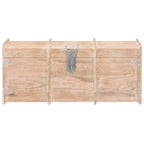 vidaXL Coffre de Rangement Malle de Rangement avec Loquet pour Chambre Bois Massif d'Acacia - 90 x 40 x 40 cm (l x P x H)