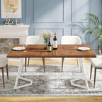 Rectangular Dining Room Table, 55 Inches Small Kitchen Table