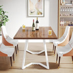Rectangular Dining Room Table, 55 Inches Small Kitchen Table