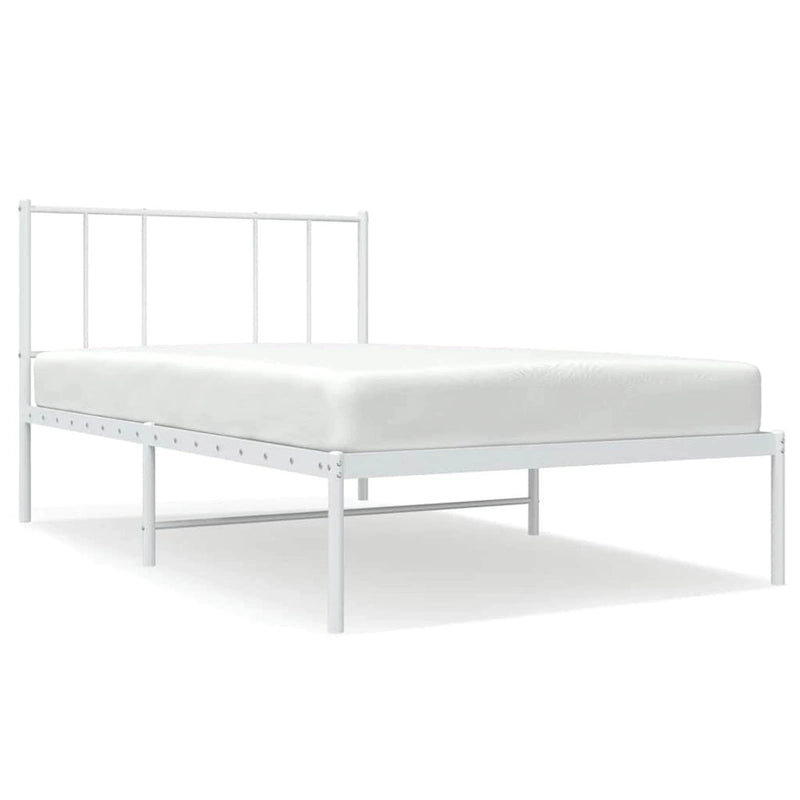 vidaXL Cadre de lit métallique avec tête de lit, sans matelas