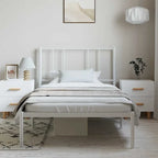 vidaXL Cadre de lit métallique avec tête de lit, sans matelas