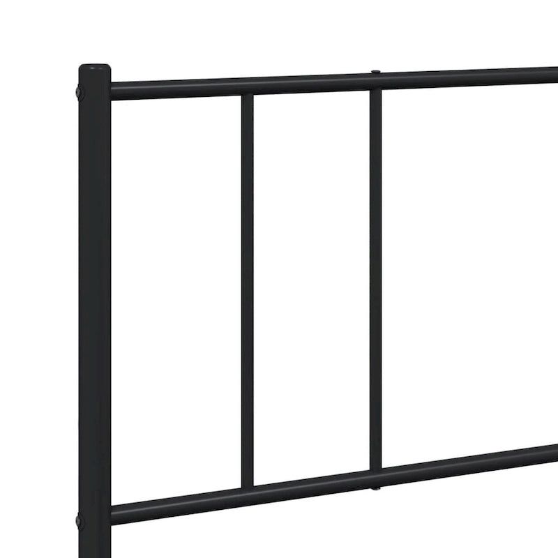 vidaXL Cadre de lit métallique avec tête de lit, sans matelas