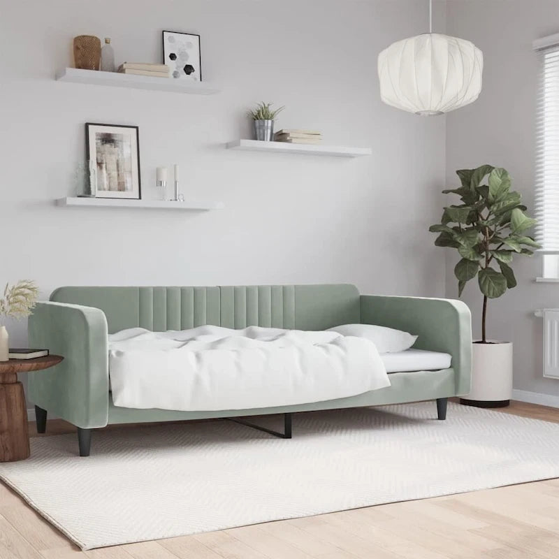 vidaXL Lit de repos rembourré pour chambre et salon, en velours