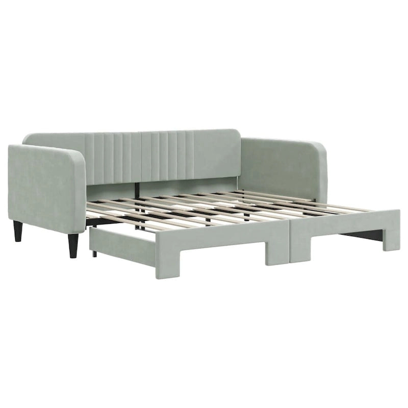 vidaXL Lit de repos rembourré pour chambre et salon, en velours