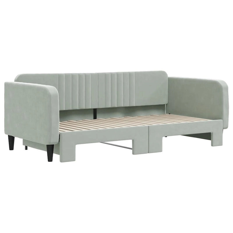 vidaXL Lit de repos rembourré pour chambre et salon, en velours