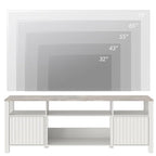 Meuble TV LED pour téléviseur de 75 pouces, meuble console TV moderne avec armoire