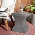 SAFAVIEH Selvaggia Table d'appoint d'intérieur/extérieur en béton - 13.7x13.7x17.7 - 14Wx14Dx18H