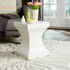 SAFAVIEH Selvaggia Table d'appoint d'intérieur/extérieur en béton - 13.7x13.7x17.7 - 14Wx14Dx18H