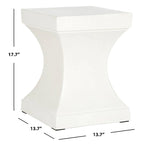 SAFAVIEH Selvaggia Table d'appoint d'intérieur/extérieur en béton - 13.7x13.7x17.7 - 14Wx14Dx18H