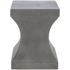 SAFAVIEH Selvaggia Table d'appoint d'intérieur/extérieur en béton - 13.7x13.7x17.7 - 14Wx14Dx18H