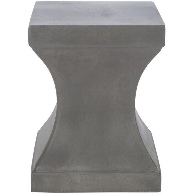 SAFAVIEH Selvaggia Table d'appoint d'intérieur/extérieur en béton - 13.7x13.7x17.7 - 14Wx14Dx18H