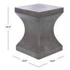 SAFAVIEH Selvaggia Table d'appoint d'intérieur/extérieur en béton - 13.7x13.7x17.7 - 14Wx14Dx18H