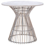 SAFAVIEH Abigail Table d'appoint ronde côtière - 23 L x 23 P x 20,1 H - 23L x 23P x 20H
