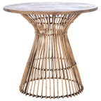 SAFAVIEH Abigail Table d'appoint ronde côtière - 23 L x 23 P x 20,1 H - 23L x 23P x 20H