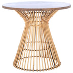 SAFAVIEH Abigail Table d'appoint ronde côtière - 23 L x 23 P x 20,1 H - 23L x 23P x 20H